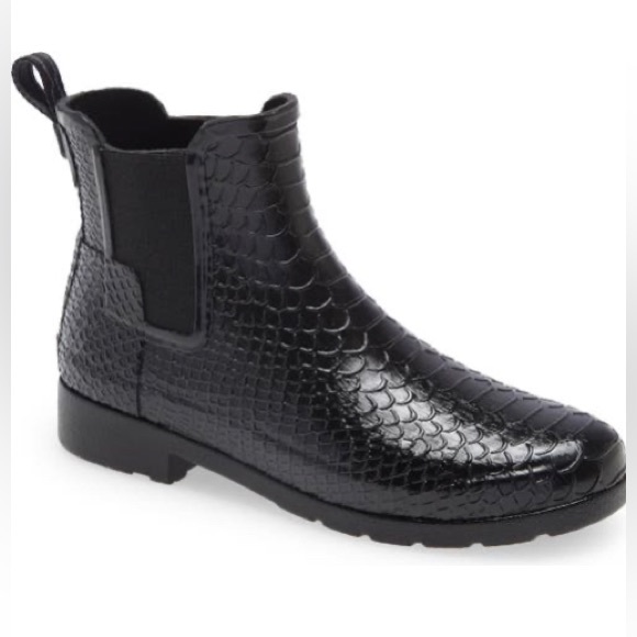 Hunter Shoes - Hunter Original Refined Embossed Chelsea Rain Boot
